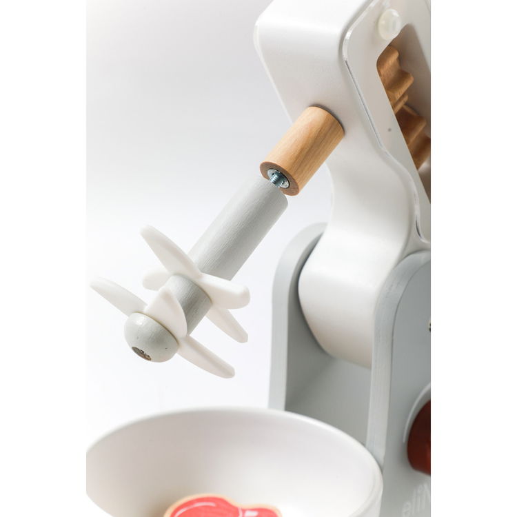 Дървен блендер с приставки и аксесоари