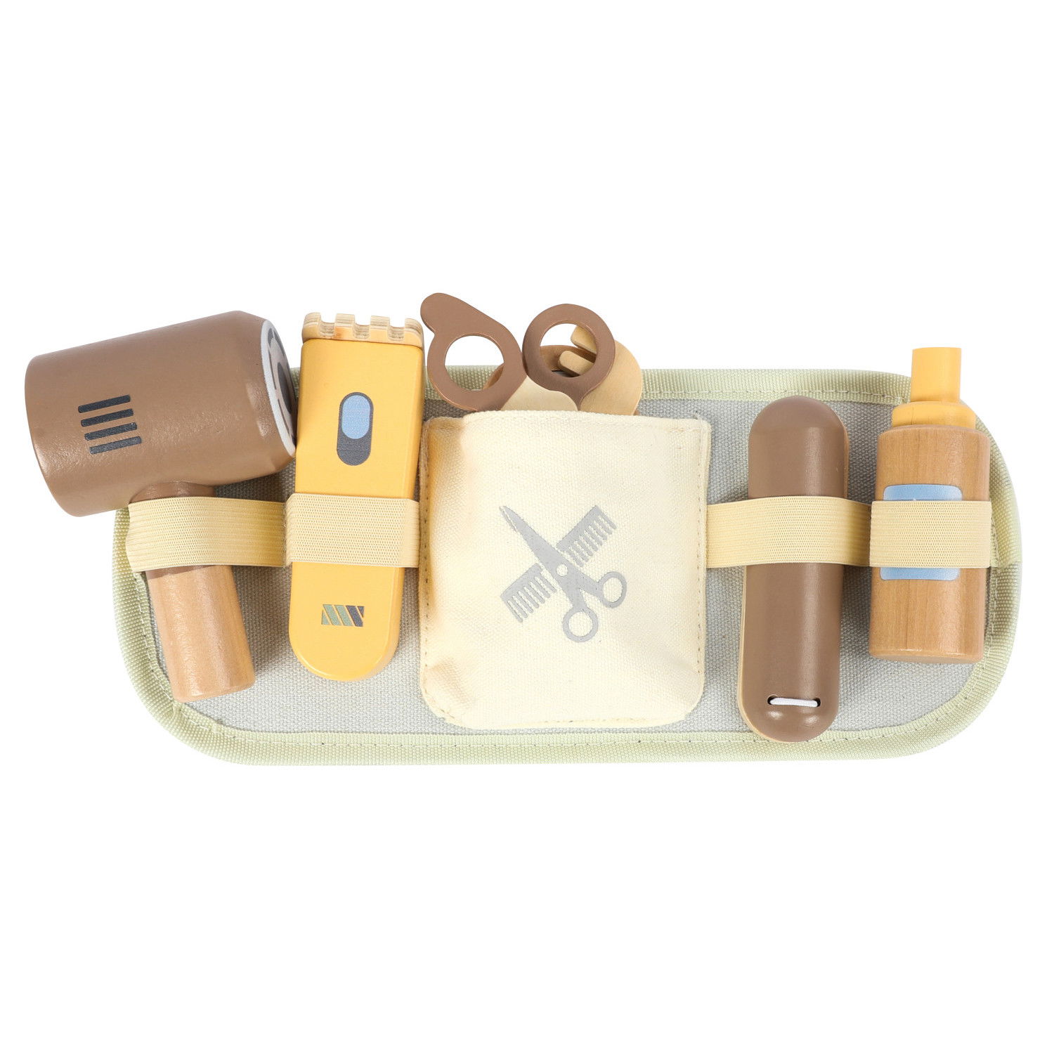 Дървен фризьорски комплект с колан