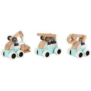 Комплект дървени машини с движещи се елементи