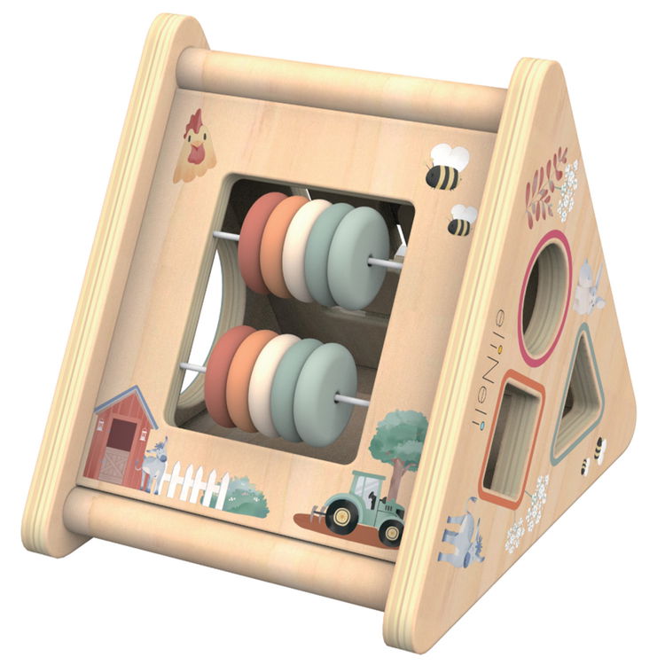 Дървен активен триъгълник Ферма