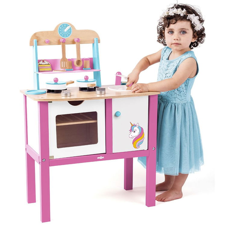 Дървена кухня с аксесоари Еднорог