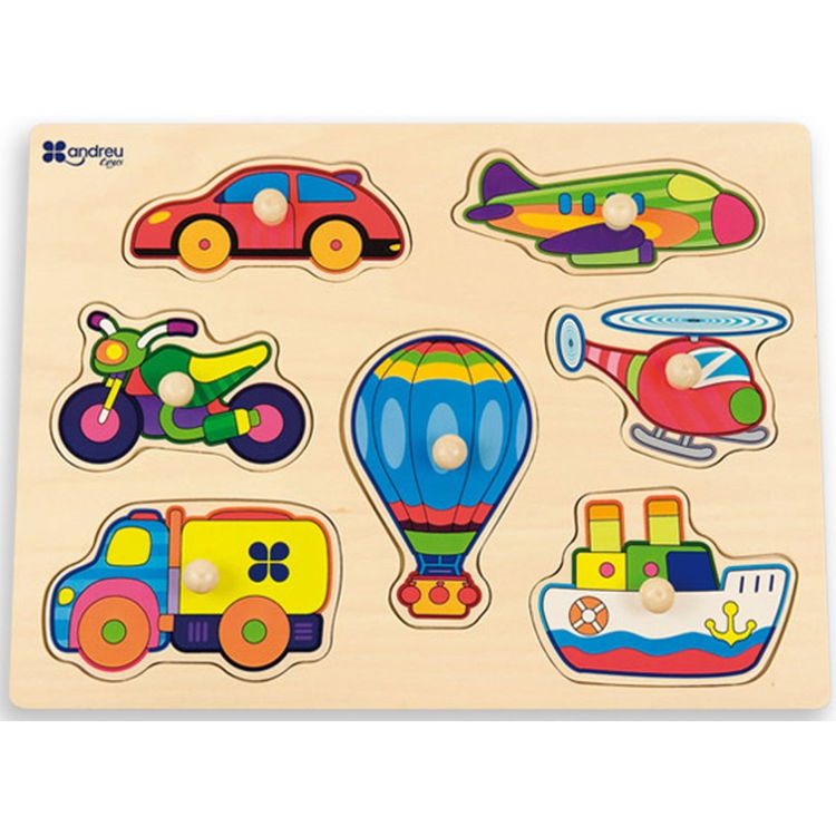 Дървен пъзел Транспортни средства