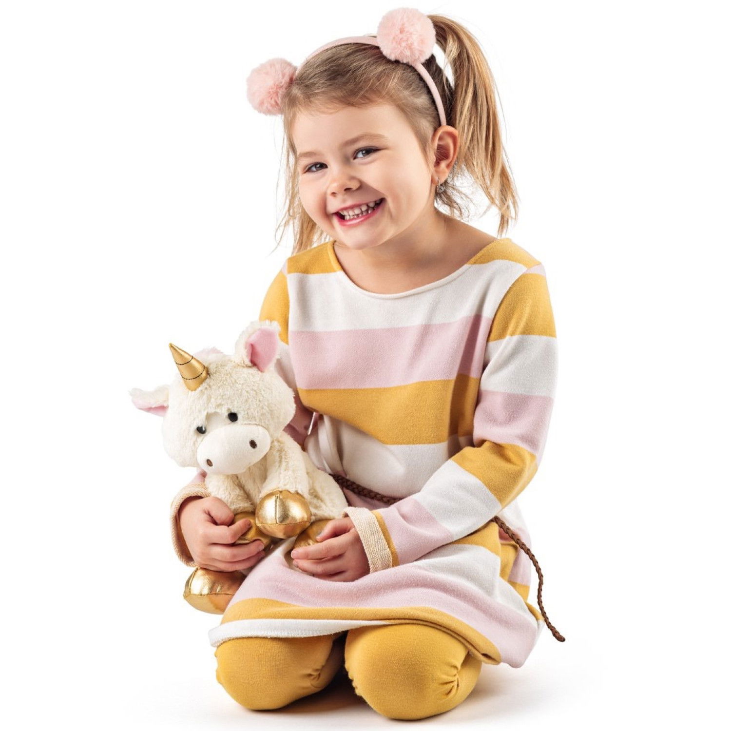 Плюшен еднорог Голди