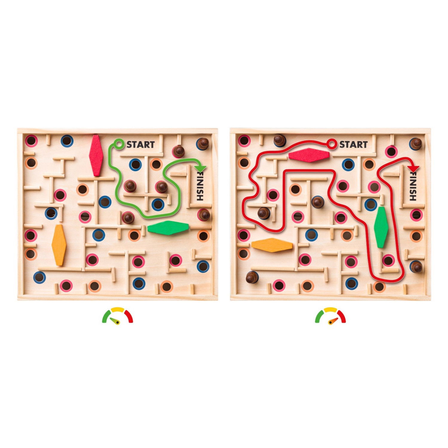 Дървена игра Лабиринт с топче