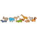 Дървен камион - сортер с животни
