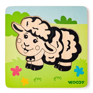 Дървен бебешки пъзел Овца