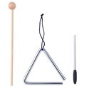 Комплект дървени музикални инструменти с триъгълник