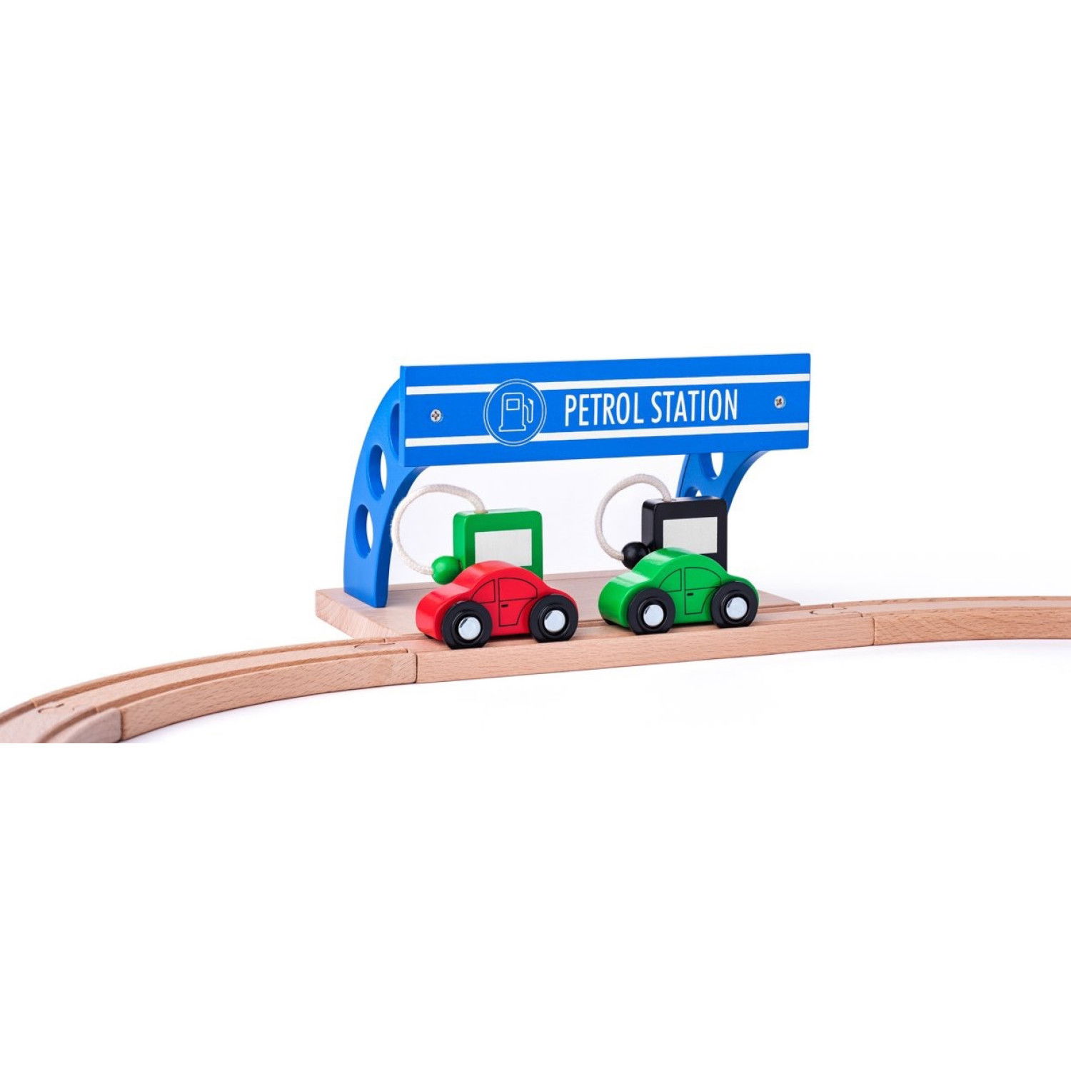 Дървен ЖП аксесоар - Бензиностанция