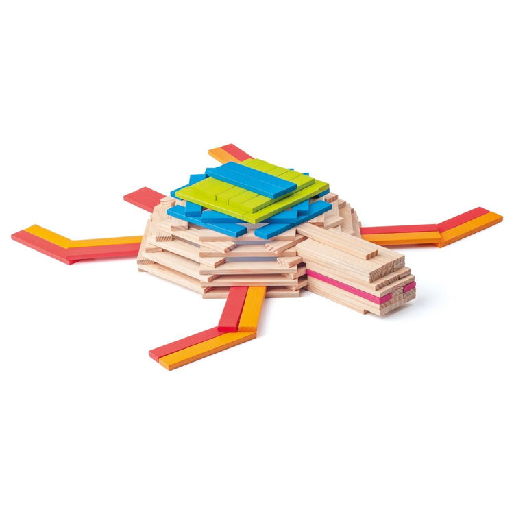 Дървени цветни плочки Емма, 200 части