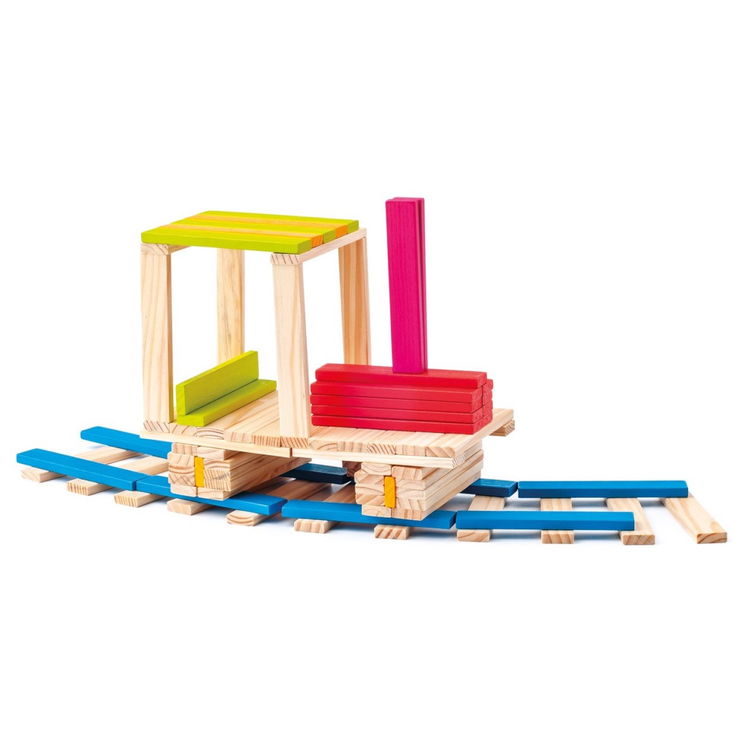 Дървени цветни плочки Емма, 200 части