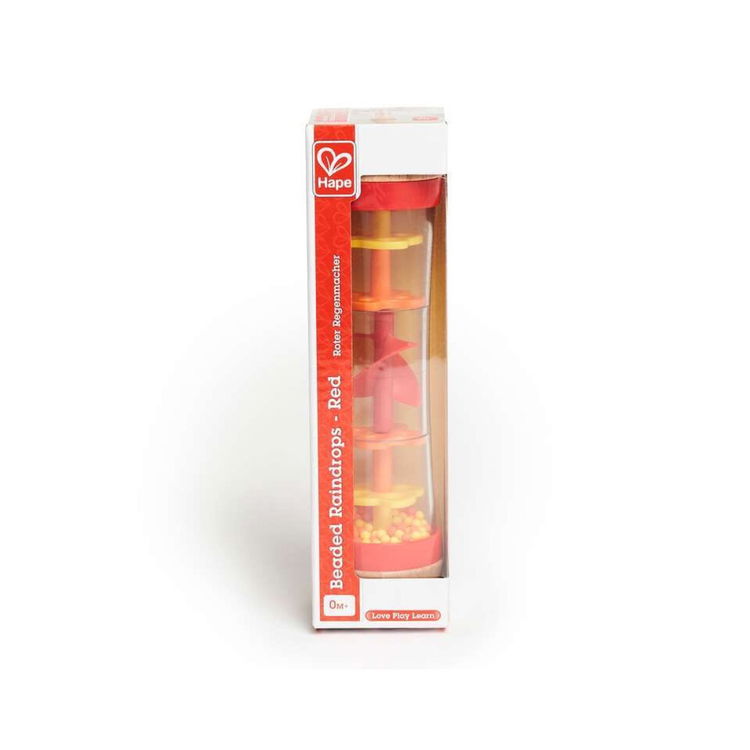 Дървена бебешка дрънкалка - Дъждовни капки с мъниста, Hape