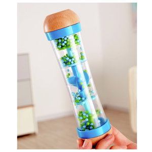 Дървена бебешка дрънкалка - Дъждовни капки с мъниста, Hape