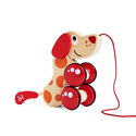 Дървена играчка за дърпане кученцето Пепе, Hape