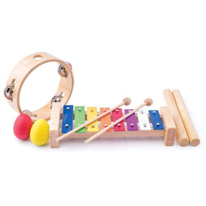 Комплект дървени музикални инструменти