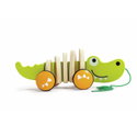 Дървена играчка за дърпане Крокодил, Hape