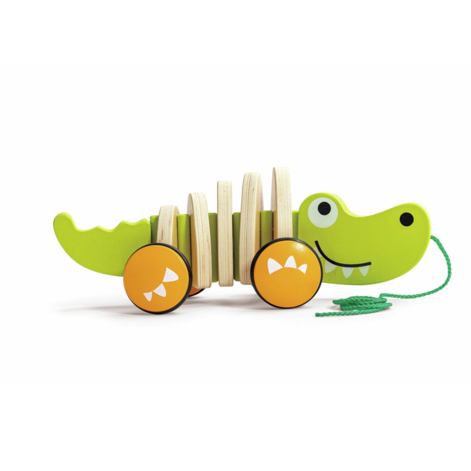 Дървена играчка за дърпане Крокодил, Hape