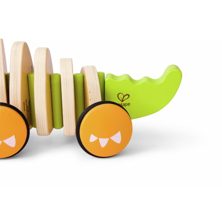 Дървена играчка за дърпане Крокодил, Hape