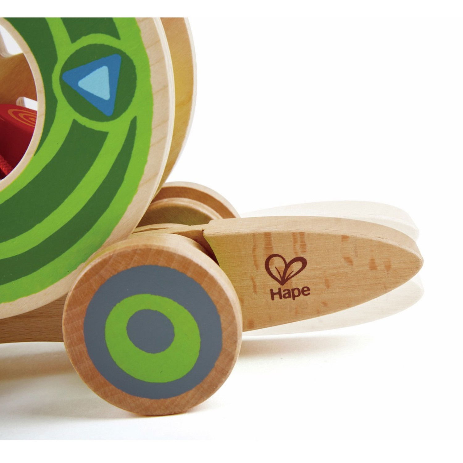 Дървена играчка за дърпане - сортер Охлюв, Hape