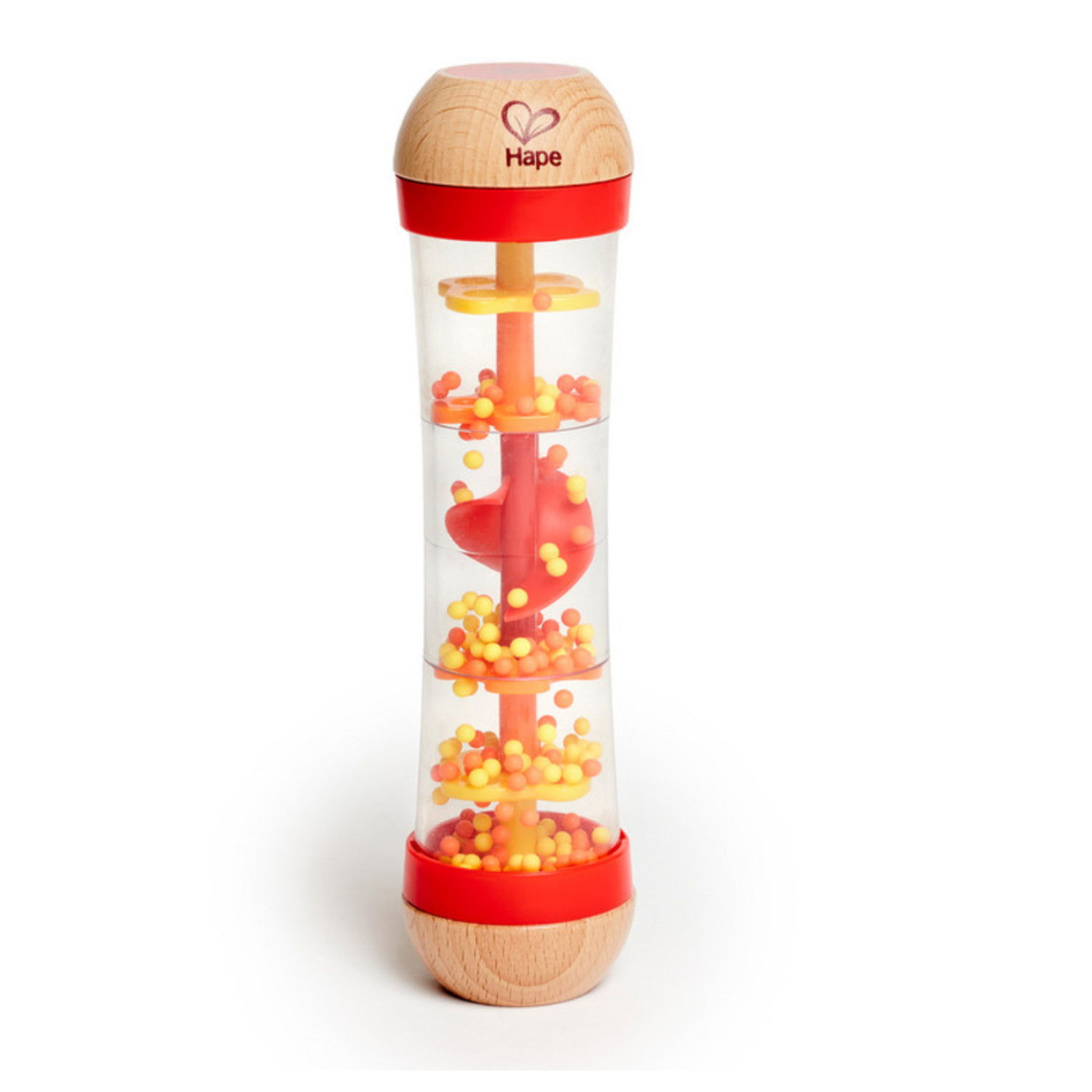 Дървена бебешка дрънкалка - Дъждовни капки с мъниста, Hape