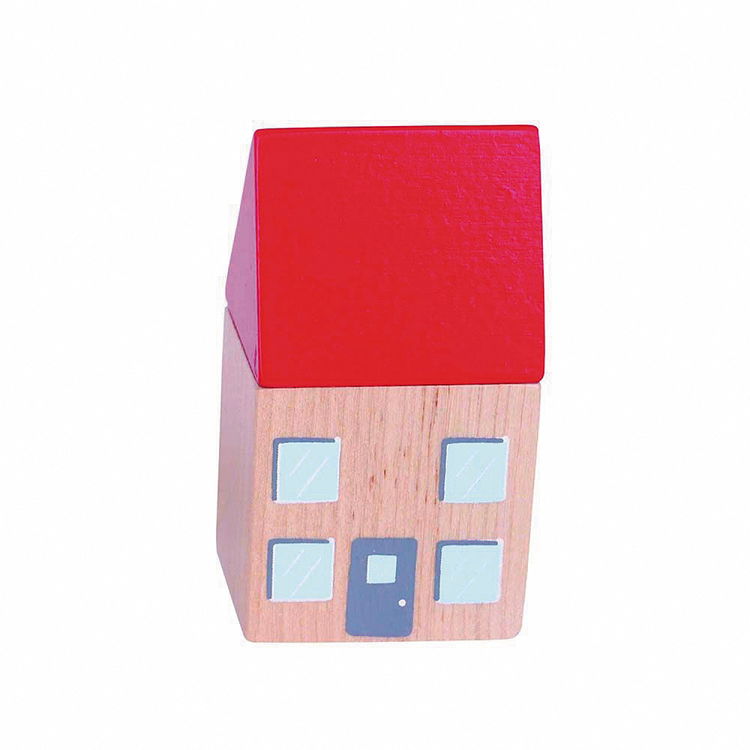 Дървена играчка влакче с релси, базов комплект