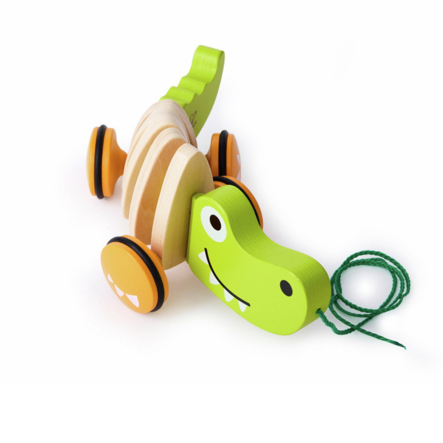 Дървена играчка за дърпане Крокодил, Hape