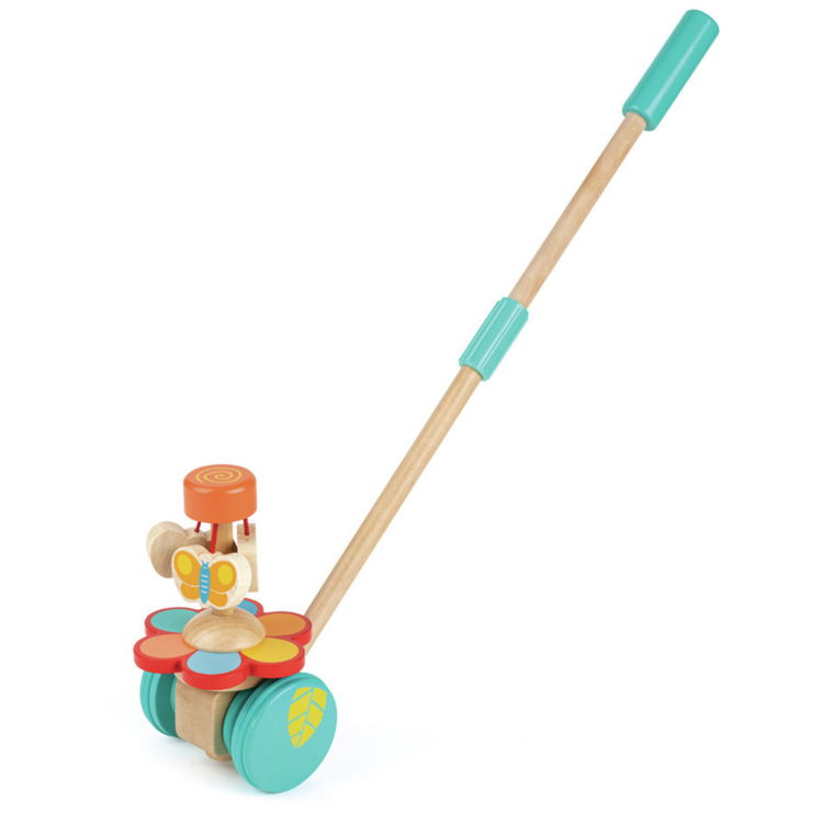Дървена играчка за бутане Танцуващи пеперуди, Hape