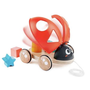 Дървена играчка за дърпане - сортер Калинка, Hape