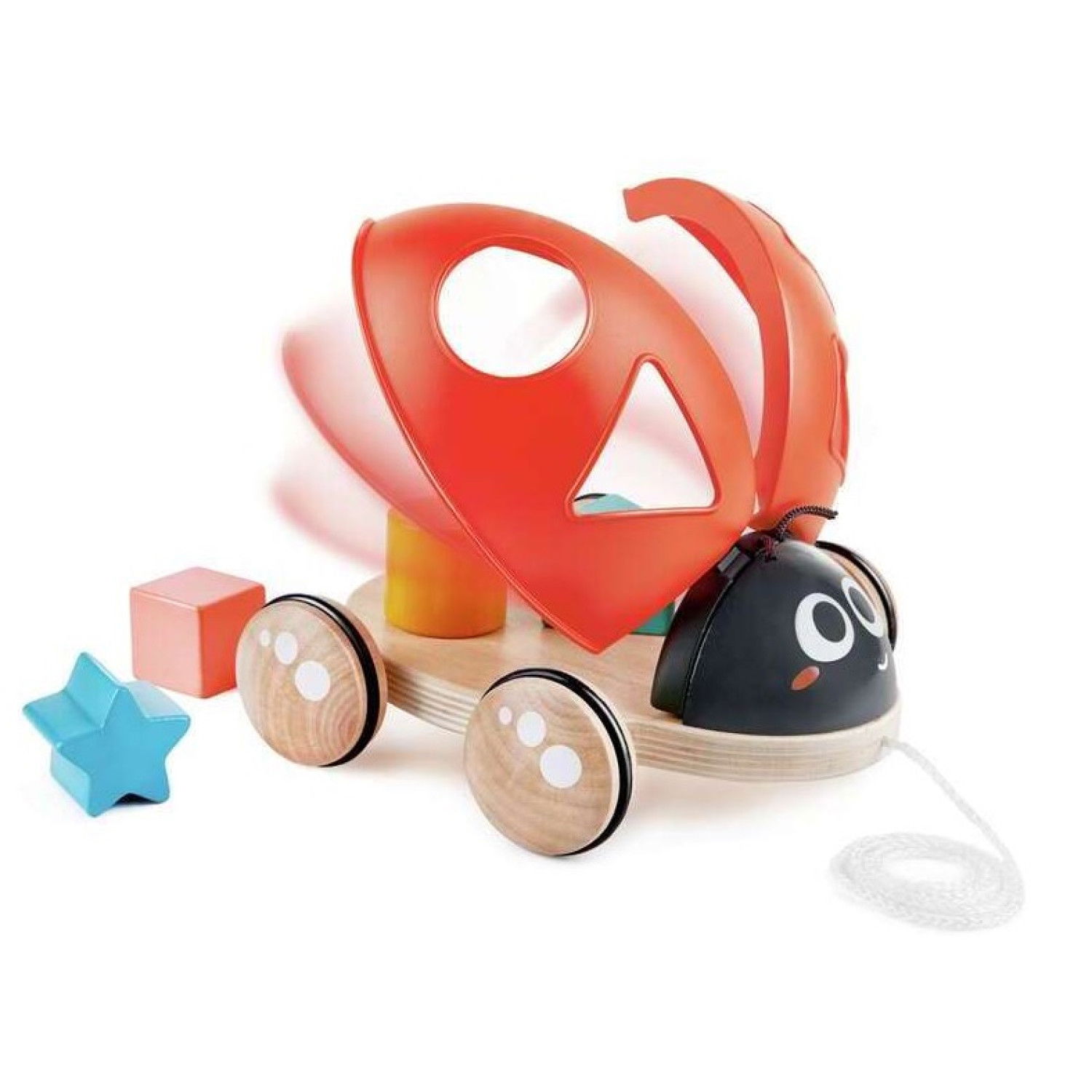 Дървена играчка за дърпане - сортер Калинка, Hape