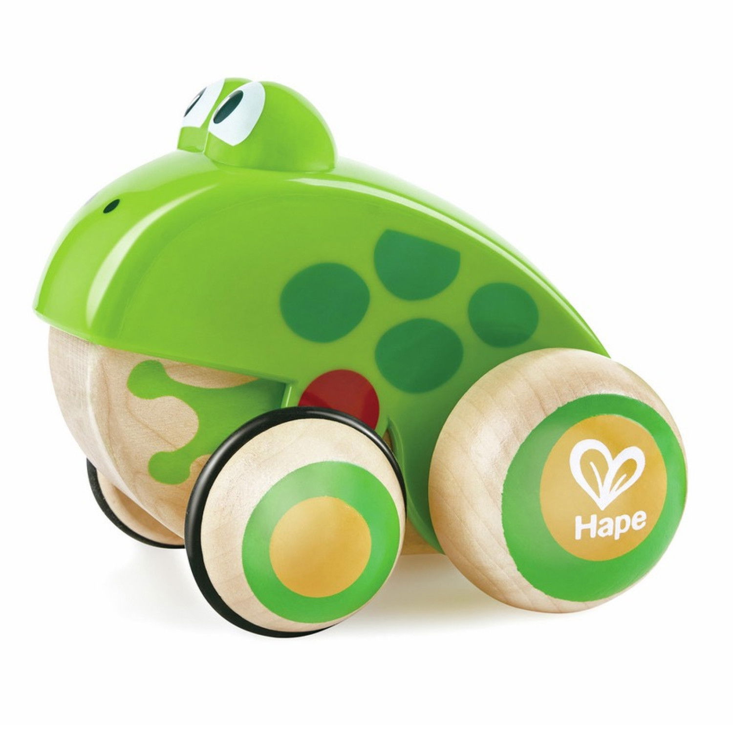 Дървена играчка за дърпане Семейство Жабки, Hape