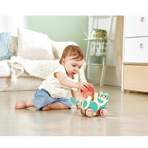 Дървена играчка за дърпане Коте, Hape