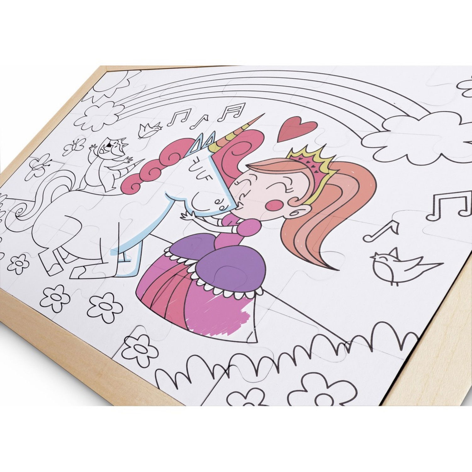 Дървен пъзел Еднорог, Hape