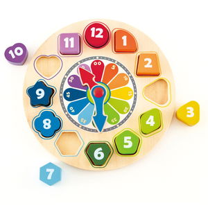 Дървен часовник - сортер, Hape