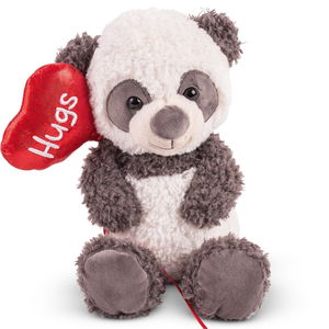 Плюшена панда със сърце