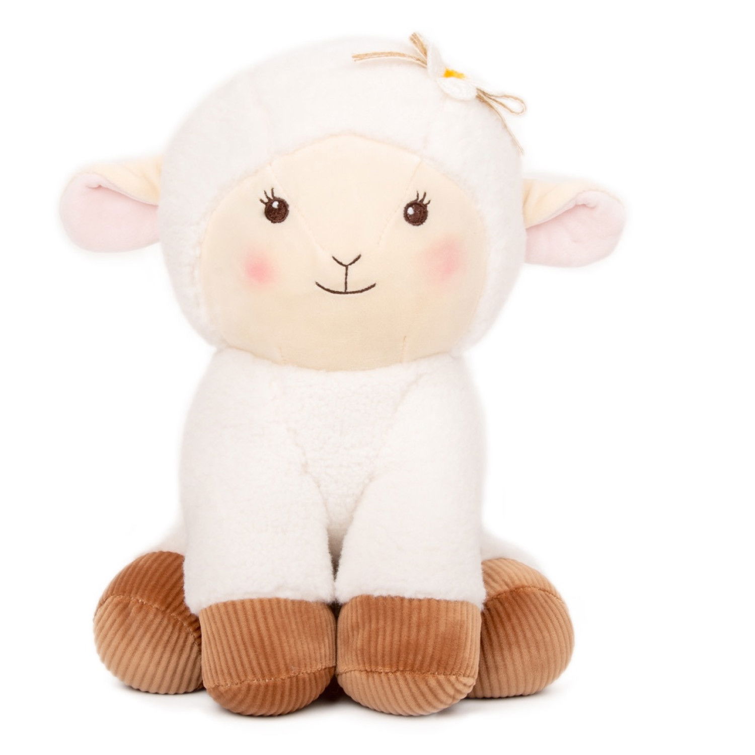 Плюшена овца с цвете