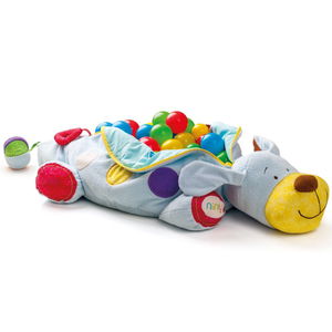 Плюшено куче Ипо за яздене с 60 броя топки