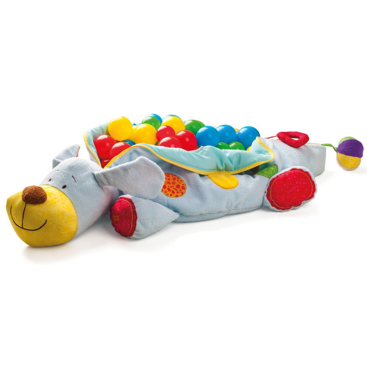 Плюшено куче Ипо за яздене с 60 броя топки