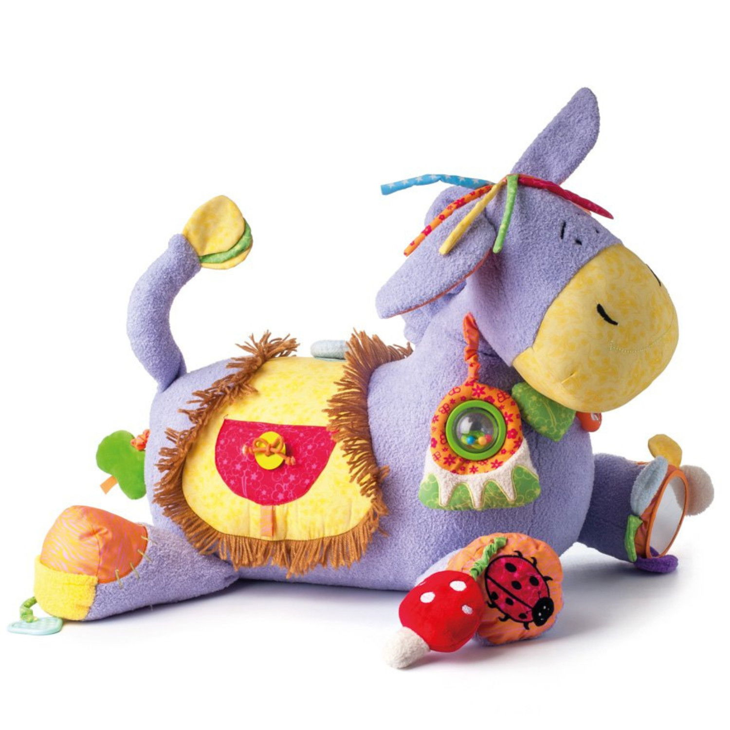 Плюшено магаре Лаки за яздене и игра