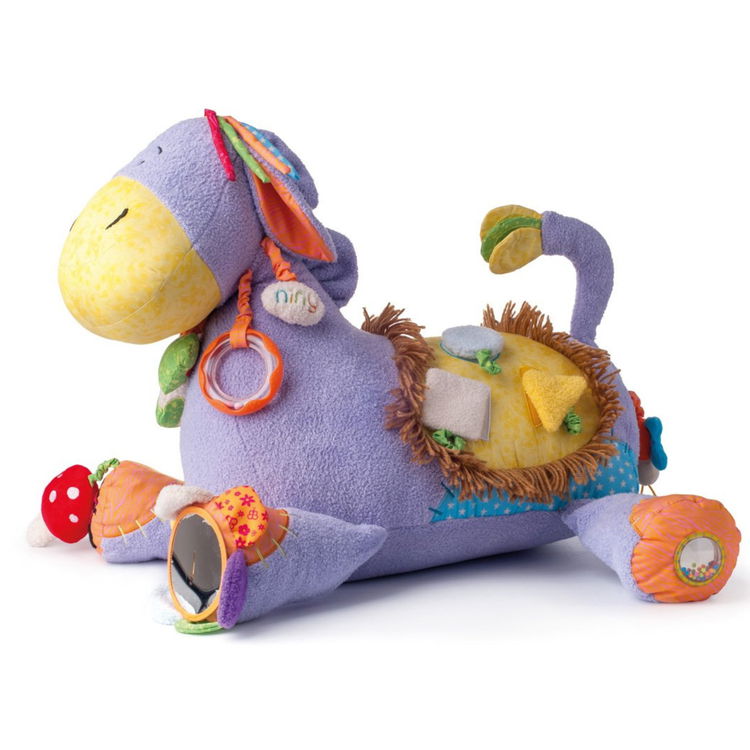 Плюшено магаре Лаки за яздене и игра