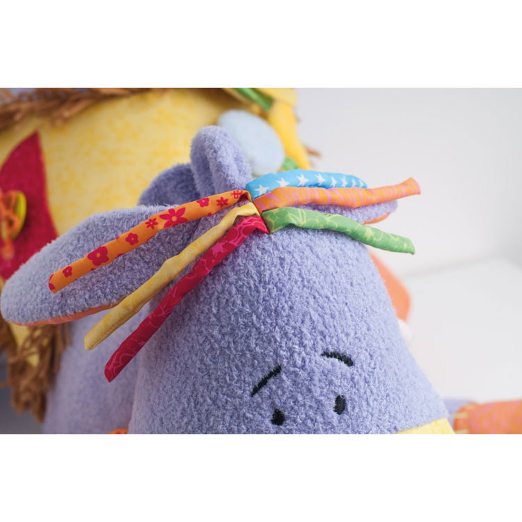 Плюшено магаре Лаки за яздене и игра