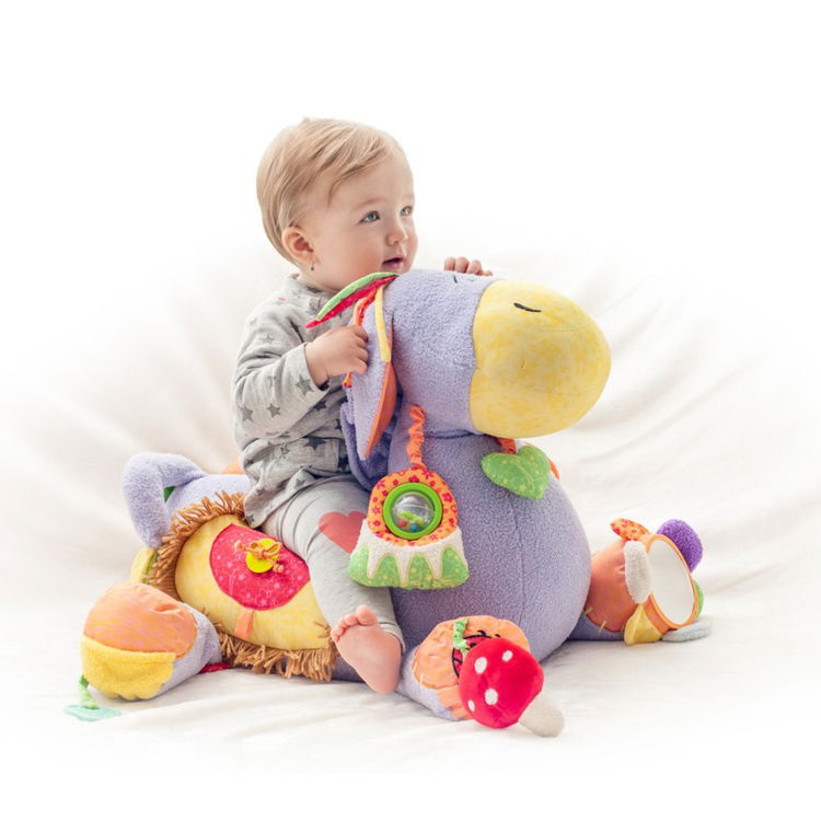 Плюшено магаре Лаки за яздене и игра