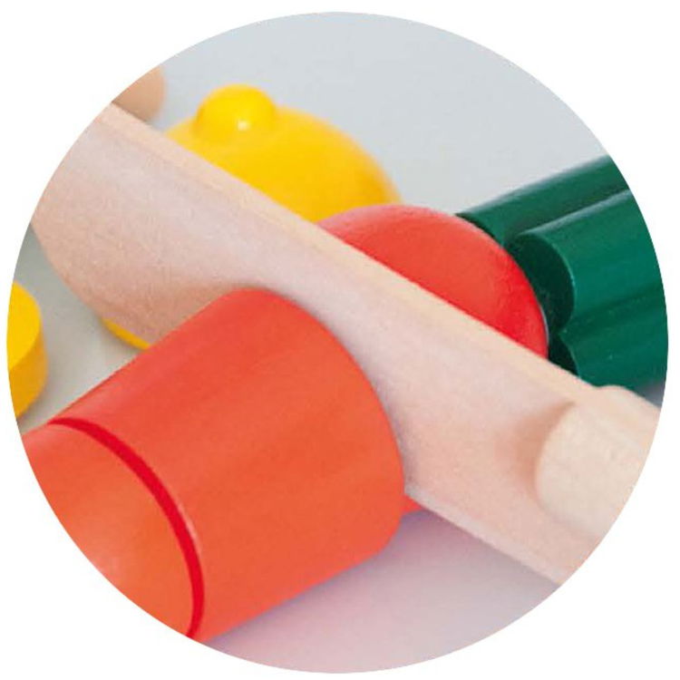 Дървени зеленчуци и плодове за рязане с дъска