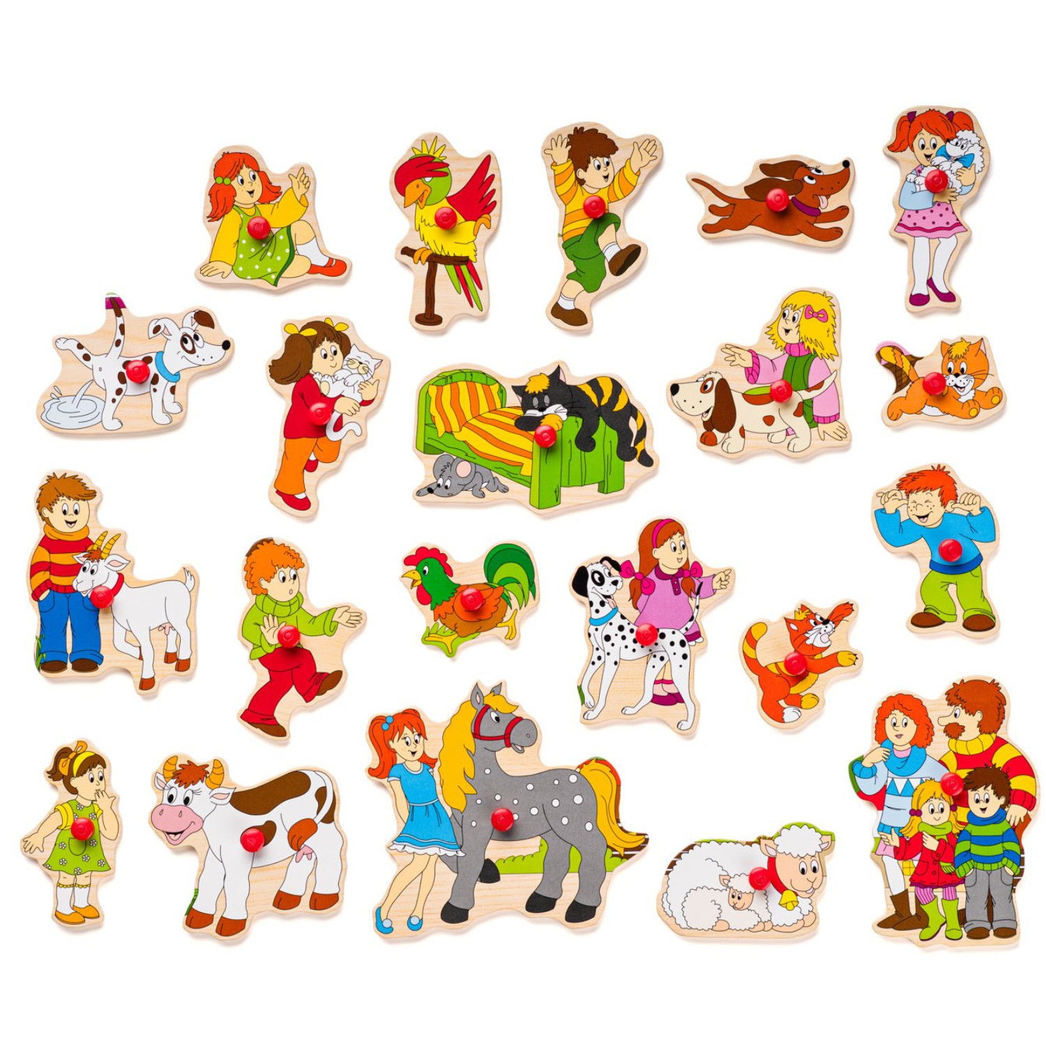 Голям дървен пъзел Във фермата