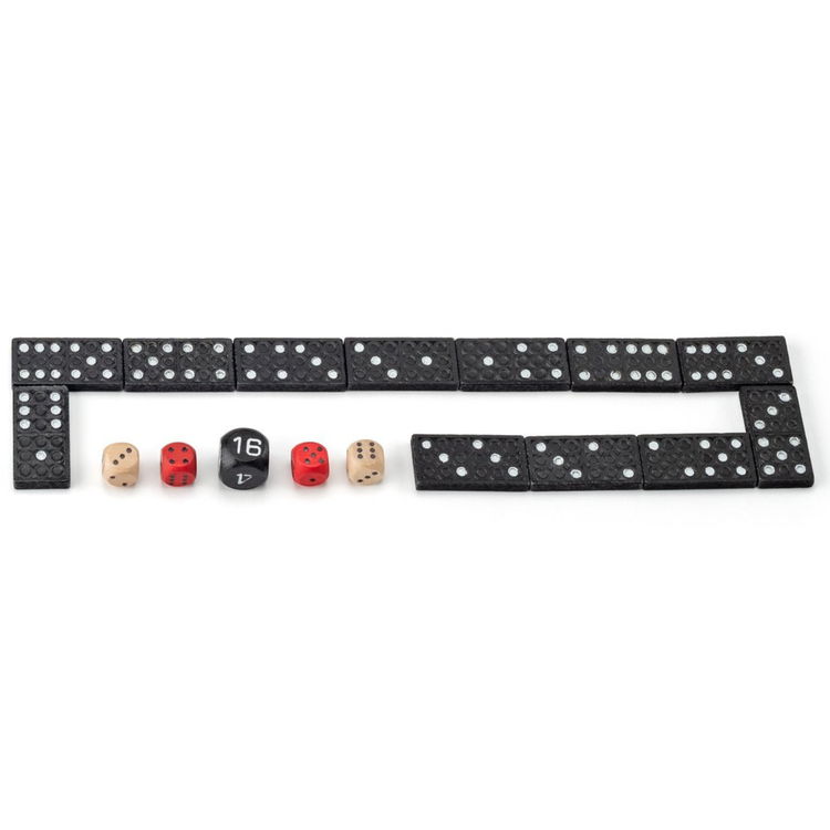 Дървен комплект класически настолни игри