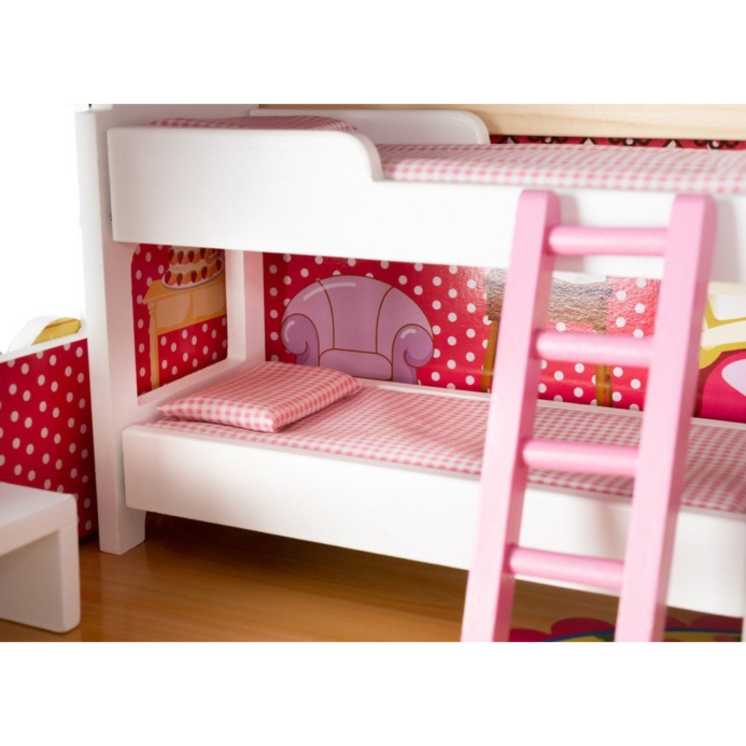 Дървена къща за кукли Kruzzel, с басейн