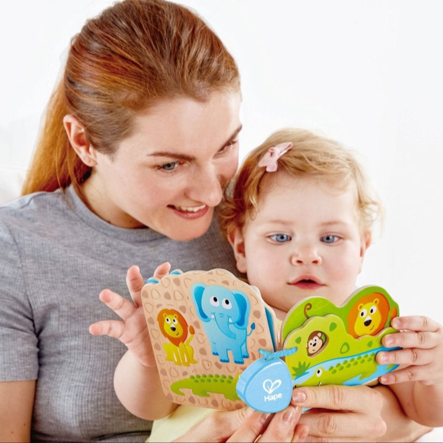 Дървена бебешка книжка Джунгла, Hape