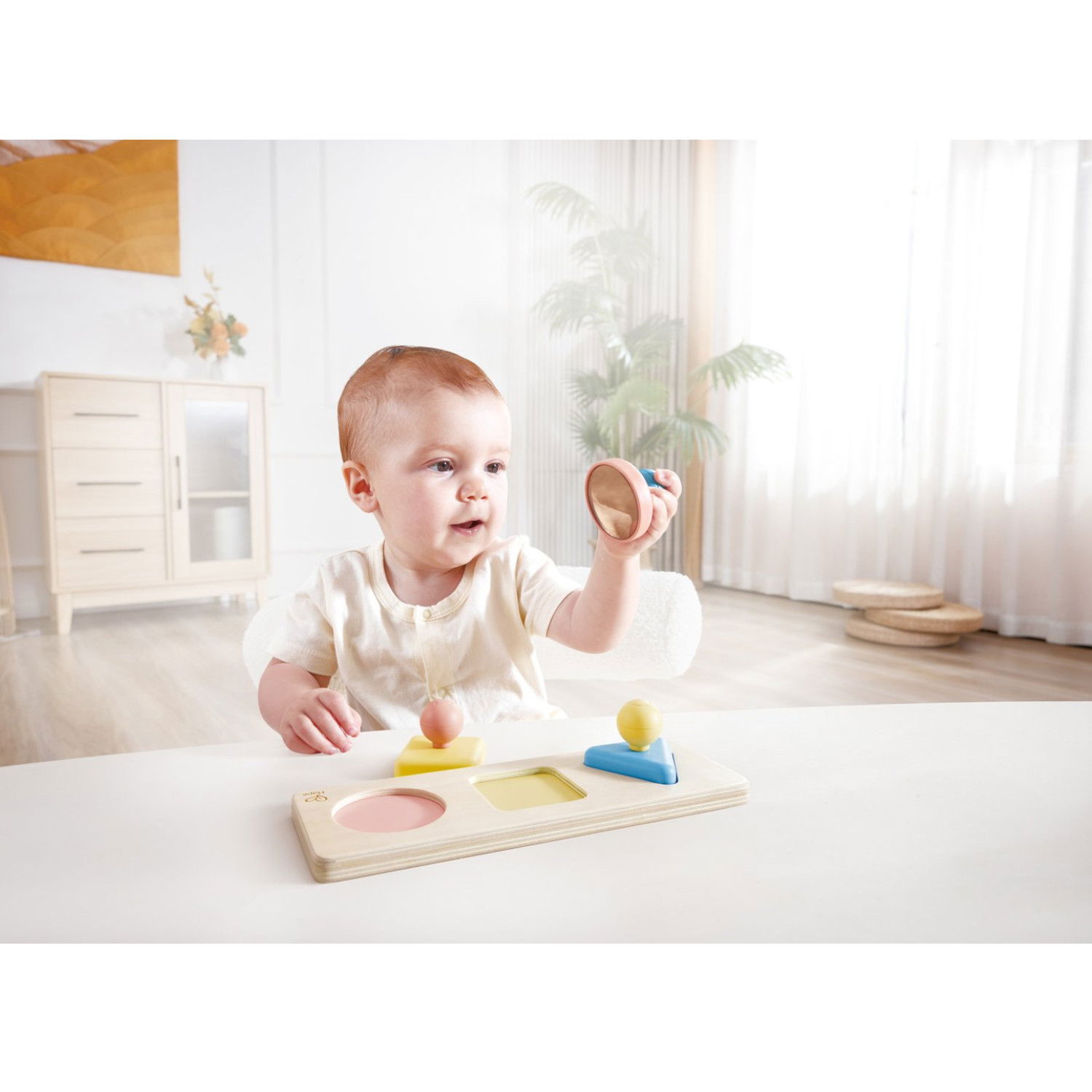 Монтесори дървен огледален пъзел, Hape