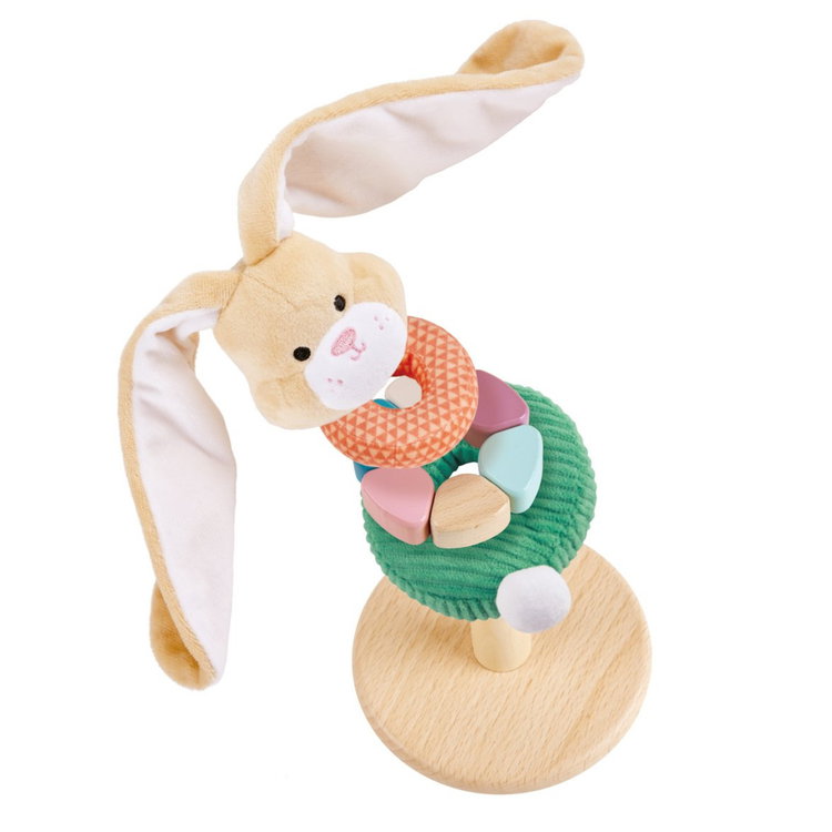 Дървена кула низанка - Зайче, Hape