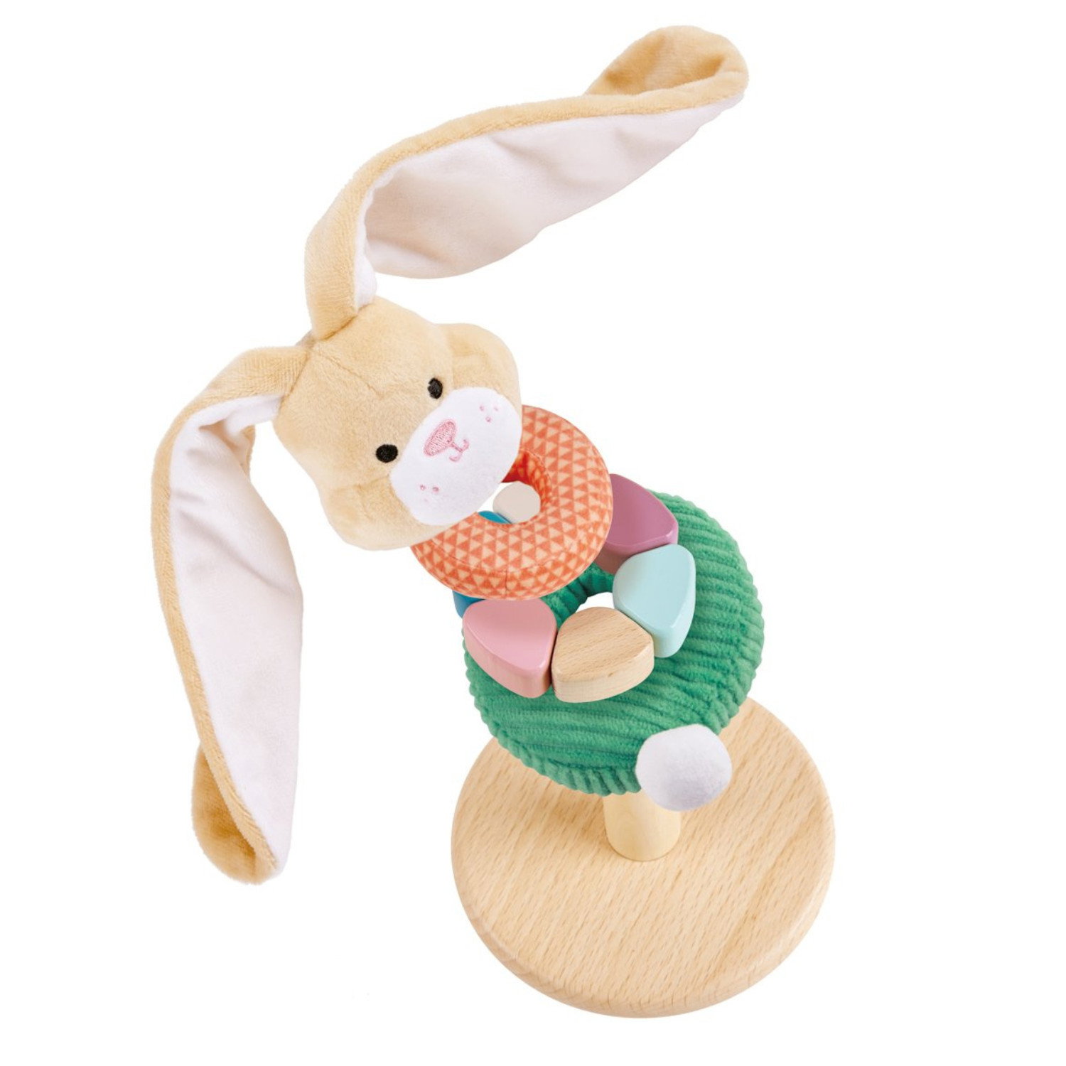 Дървена кула низанка - Зайче, Hape