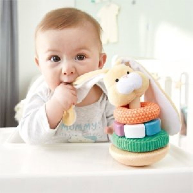 Дървена кула низанка - Зайче, Hape