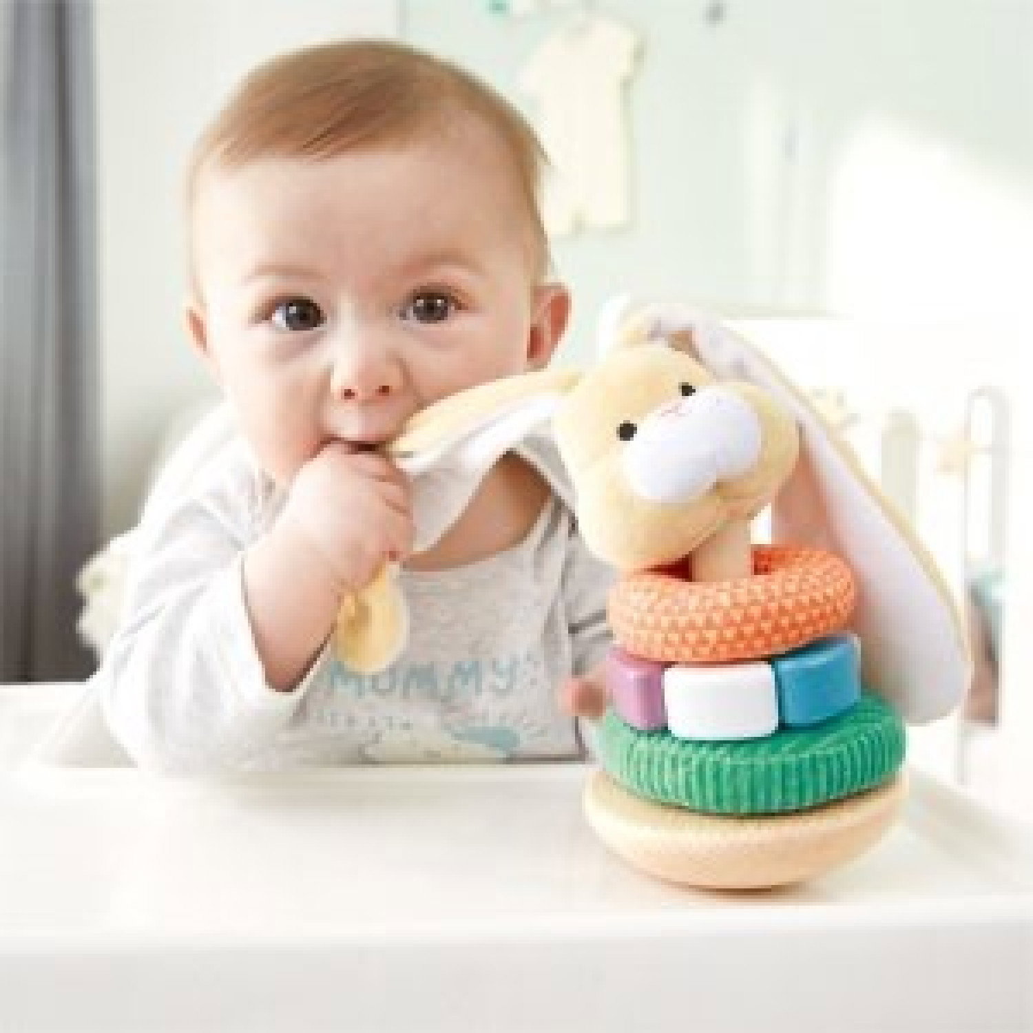 Дървена кула низанка - Зайче, Hape